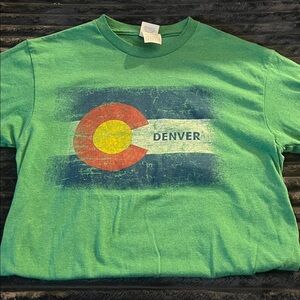 Denver Colorado Green Graphic Tee